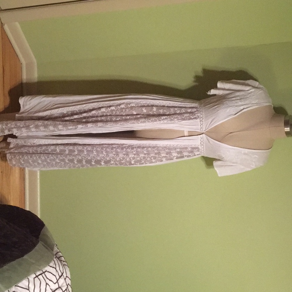 White cardigan